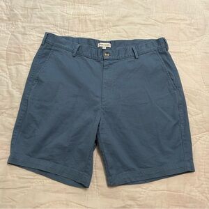 Peter Millar Pilot Twill Shorts Mens 35 Blue Pima Cotton Stretch Golf Preppy